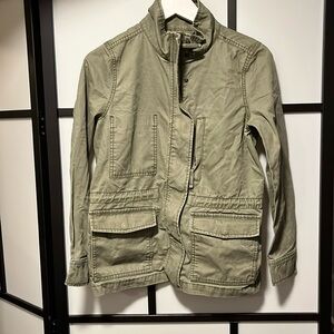 Madewell Fleet Jacket Olive Green Utility Military Field Coat Women's Size Small